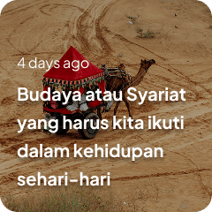 Budaya atau Syariat yang harus kita ikuti dalam kehidupan sehari-hari